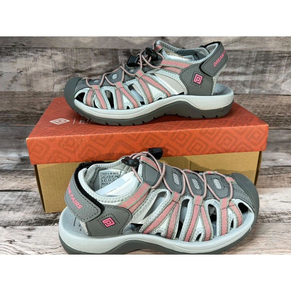 New‎ Dream Pairs Sandals 160912 Gray Coral Size 5.5